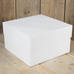 Boîte à Gâteau Blanc 35x35x15cm FunCakes