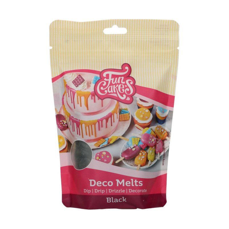 Deco Melts 250g noir FunCakes Deco Melts 250g noir FunCakes
