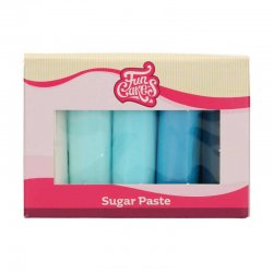 Pâte à Sucre Multipack Palette Bleue 5x100 g Funcakes