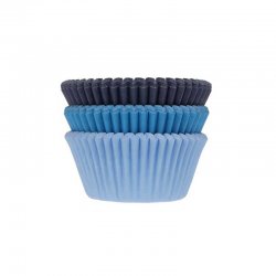 Caissette cupcake assortiment Bleu pk/75 House of Marie