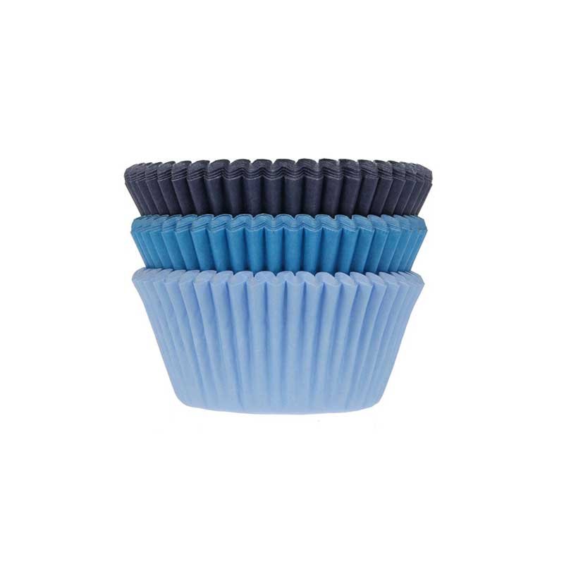 Caissette cupcake assortiment Bleu pk/75 House of Marie