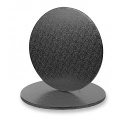 Plateau de présentation rond épais Ø 35 cm Noir