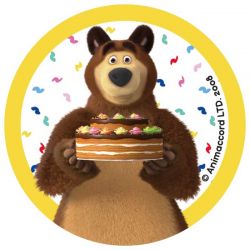 Mini disques à cupcake et biscuits Masha l'ourson