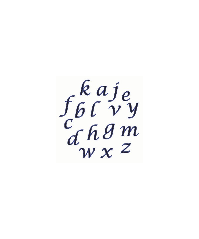lettre script minuscule