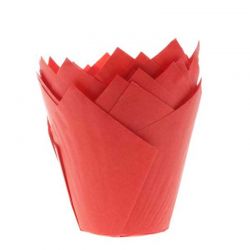 Caissettes à Muffin Tulipe Artisanale rouge pcs/36 House of Marie