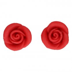 Décorations en pâte d’amande Roses Rouges Set/6 FunCakes