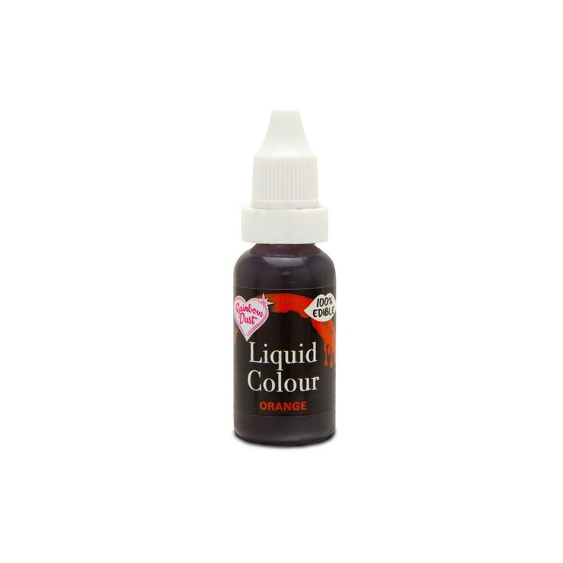 Liquid Colour colorant aérographe orange Rainbow Dust