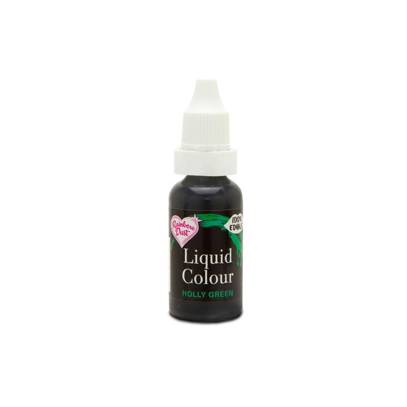 Liquid Colour colorant aérographe houx vert Rainbow Dust