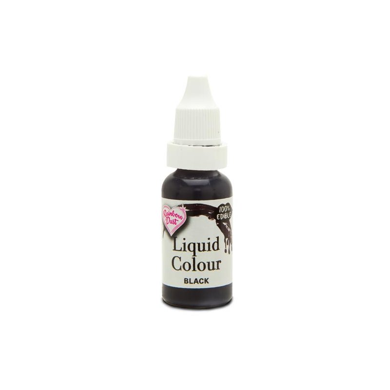 Liquid Colour colorant aérographe Noir Rainbow Dust