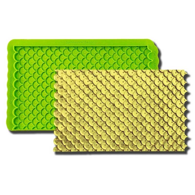 Tapis de texture silicone Sequins Marvelous Molds Tapis de texture silicone Sequins Marvelous Molds