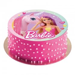 Disque Azyme Barbie et sa licorne