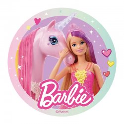 Disque Azyme Barbie et sa licorne