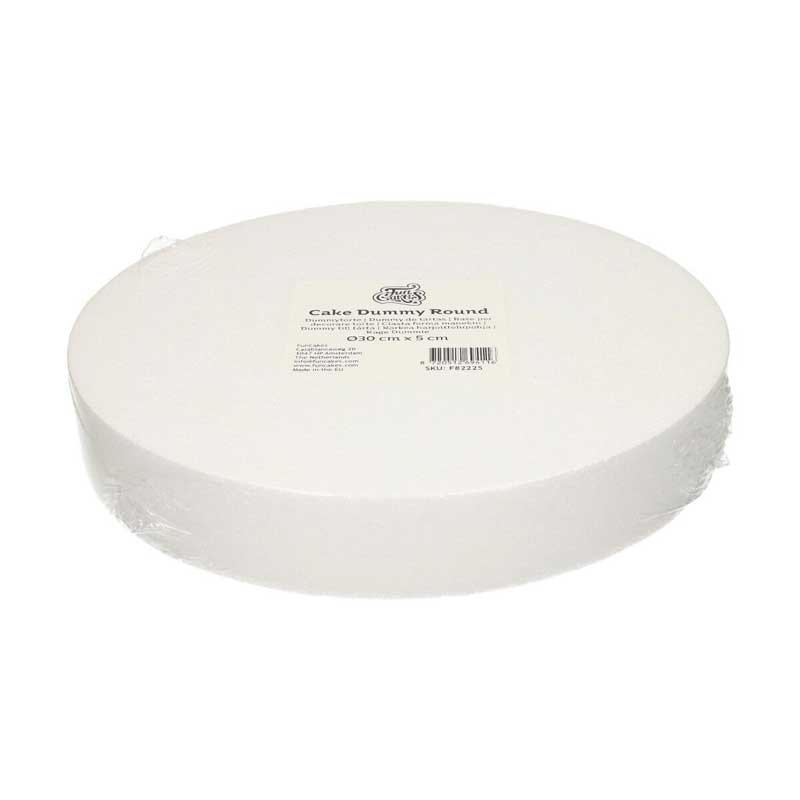 Dummy rond 5 cm de haut support polystyrène 30 x 5 cm