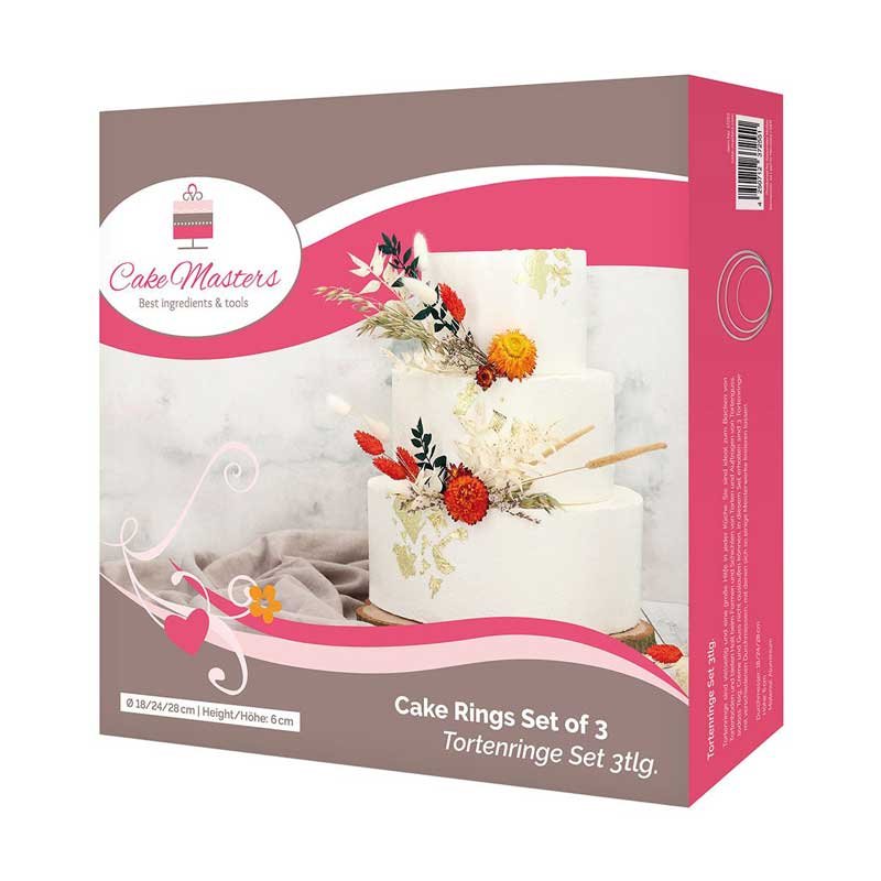 Cercle à gâteau ajustable 20cm Haut Cake-Masters Cercle à gâteau ajustable 20cm Haut Cake-Masters