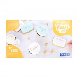 Kit Stamp embosseur Fun Fonts Chiffres & lettres Cupcakes et Cookies Collection 2-1 PME
