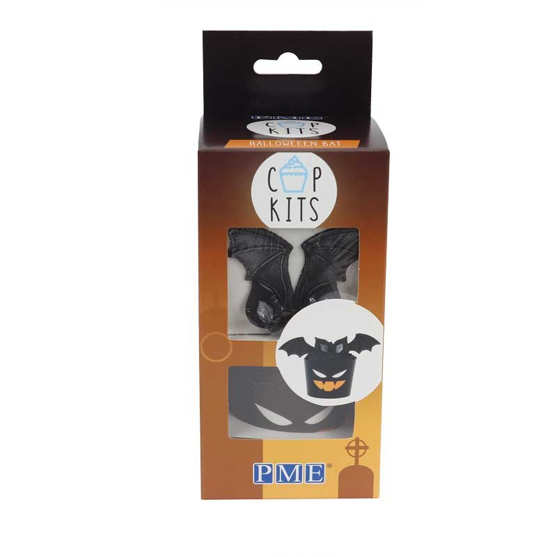 Kit Cupcake Chauve-souris d'Halloween Pk/6 PME