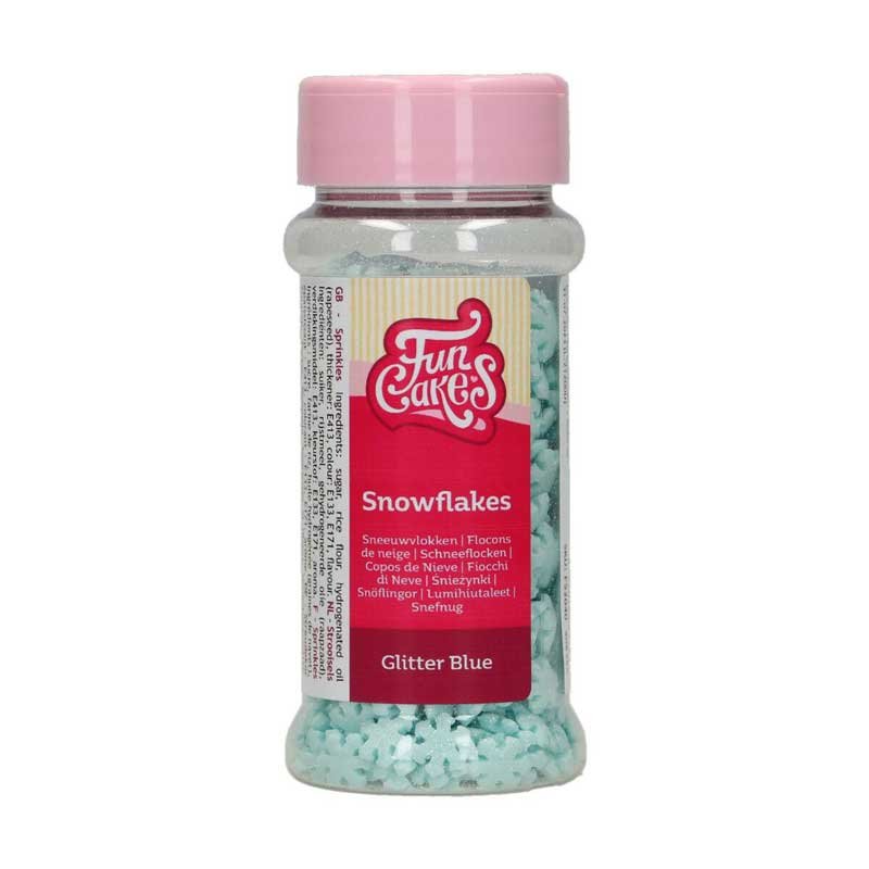 Flocons bleu en sucre 50g FunCakes Flocons bleu en sucre 50g FunCakes