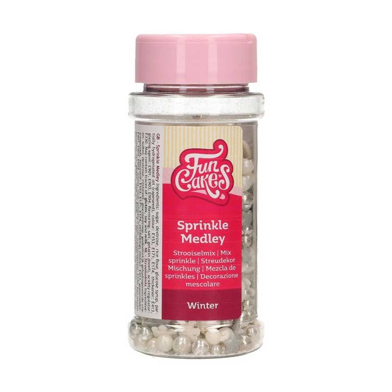 Sprinkle Medley Paillettes Hiver 50g FunCakes Sprinkle Medley Paillettes Hiver 50g FunCakes