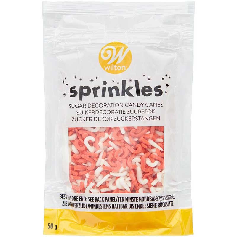 Sprinkles Sucre d’orge de Noël 50g Wilton Sprinkles Sucre d’orge de Noël 50g Wilton