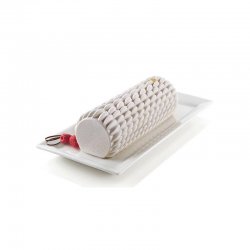 Moule en silicone bûche de Noël 3D : Corallo 24,5 cm - Silikomart