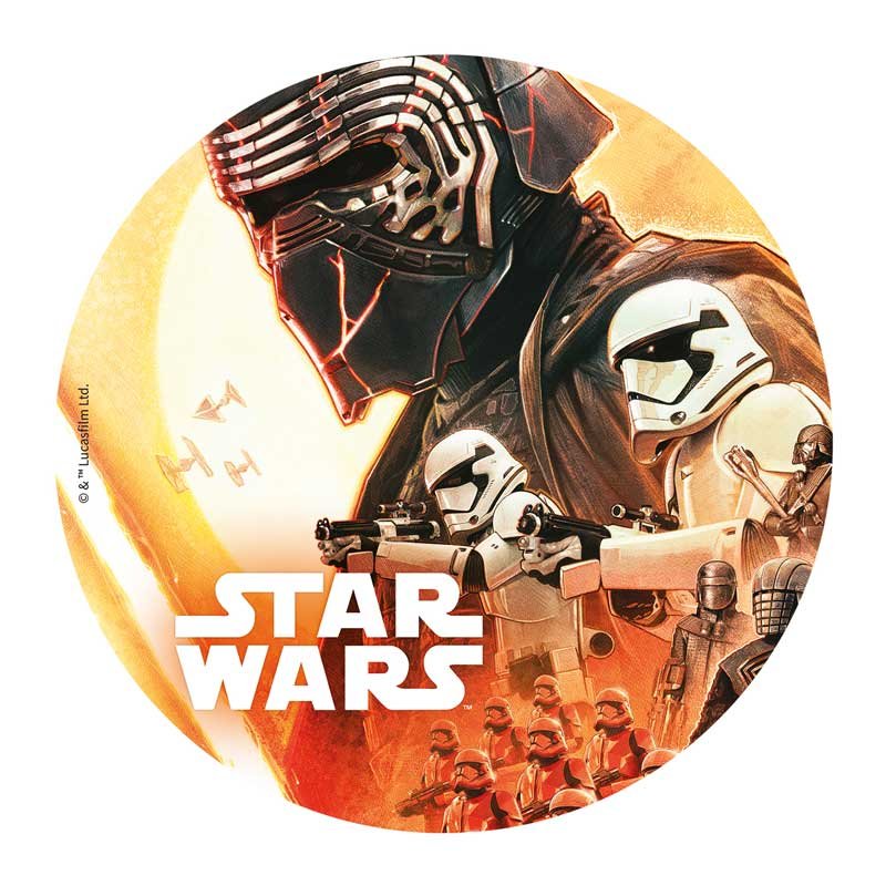 Disque pâte à sucre Star Wars L'Ascension de Skywalker Disque pâte à sucre Star Wars L'Ascension de Skywalker