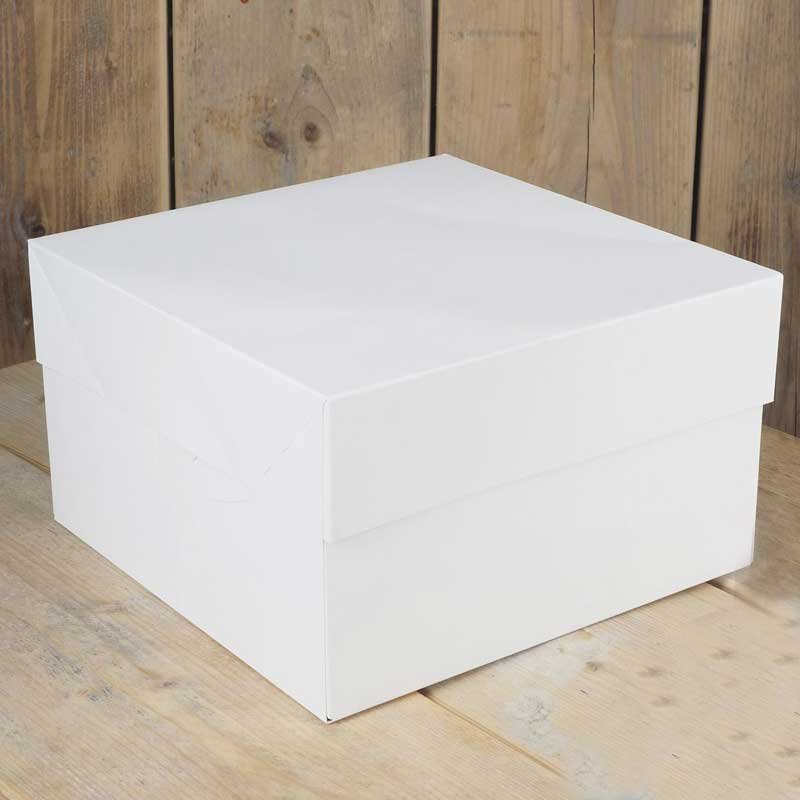 Boîte à Gâteau Blanc 20x20x15cm FunCakes