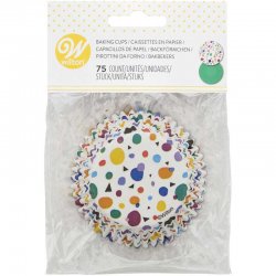 Caissette cupcake Triangle et points pcs/75 Wilton