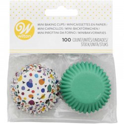 Mini caissettes Triangle et points pcs/100 Wilton