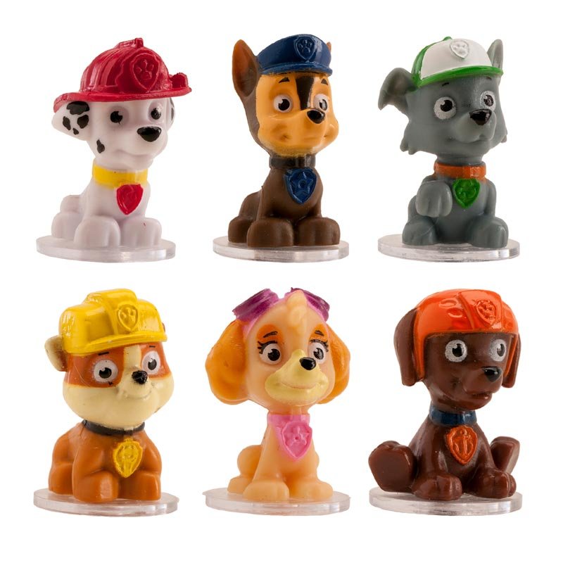 Kit Figurines 3D Paquets de 6 de la Pat'patrouille à 8,90 €