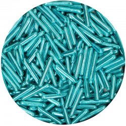 Bâtons de sucre métalliques XL Bleu 70g FunCakes