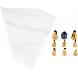 Set de douilles de décoration dorées Wilton