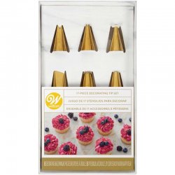 Set de douilles de décoration dorées Wilton