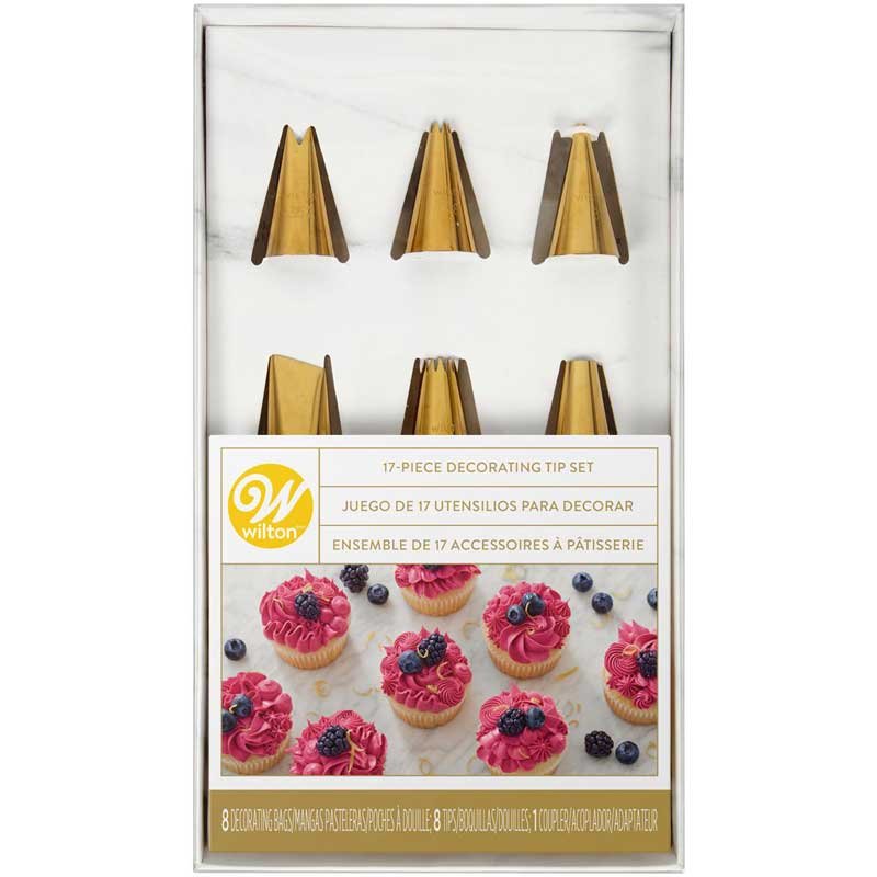 Set de douilles de décoration dorées Wilton Set de douilles de décoration dorées Wilton