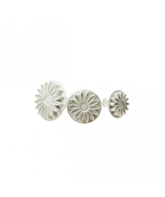 Emporte-pièce poussoir grosse marguerite set/3 Emporte-pièce poussoir grosse marguerite set/3
