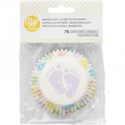 Caissettes Pieds de bébé pk/75 Wilton