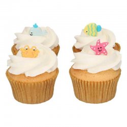 Décors en Sucre Animaux marins Set/8 FunCakes