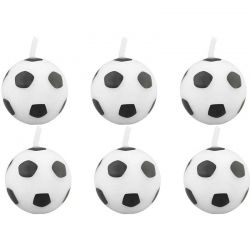 Bougie ballon de football set/6 Wilton