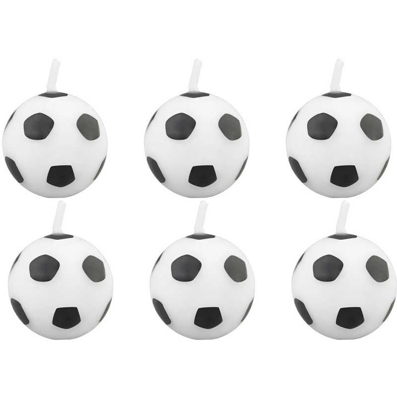 Bougie ballon de football set/6 Wilton Bougie ballon de football set/6 Wilton