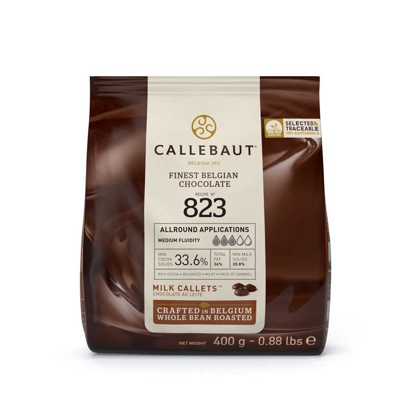 Chocolat lait Callebaut 400G