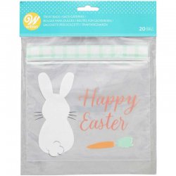 Sacs à friandises Refermables Lapin pk/20 Wilton