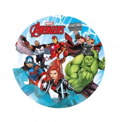 Disque comestible Thor, Iron-Man, Hulk, Captain America, Black Widow et Faucon Avengers