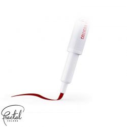 Stylo Rouge pinceau alimentaire Calligra de Fractal