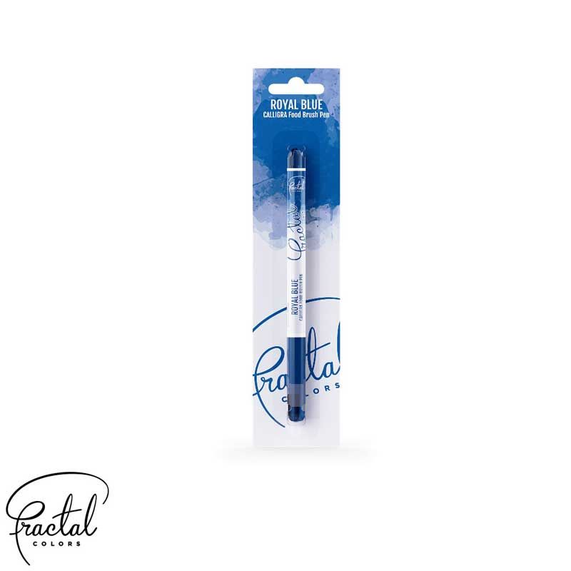 Stylo pinceau alimentaire Bleu Royal Calligra de Fractal Stylo pinceau alimentaire Bleu Royal Calligra de Fractal