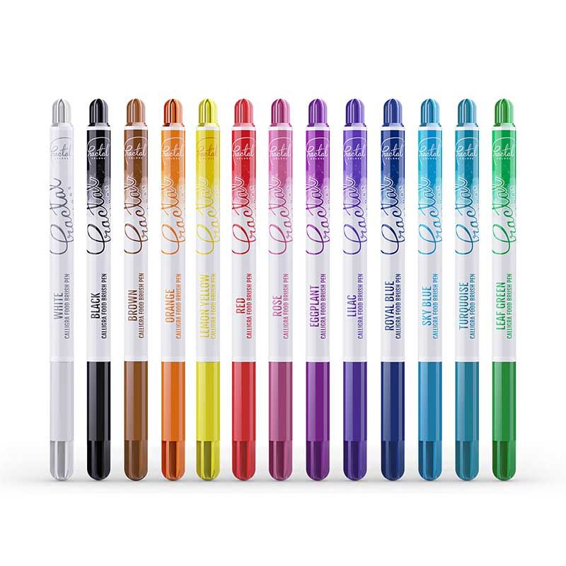 Stylo pinceau alimentaire Calligra de Fractal Couleur aux choix Stylo pinceau alimentaire Calligra de Fractal Couleur aux choix