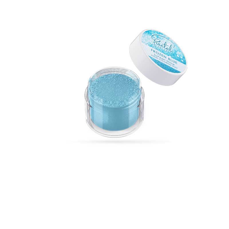 Poudre Alimentaire lustrante brillante SuPearl Shine Fractal Bleu glacé Poudre Alimentaire lustrante brillante SuPearl Shine Fractal Bleu glacé