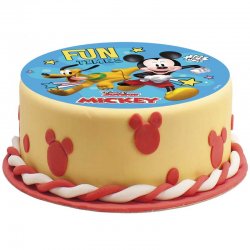 Disque Comestible déco gâteaux Mickey et Pluto FUN