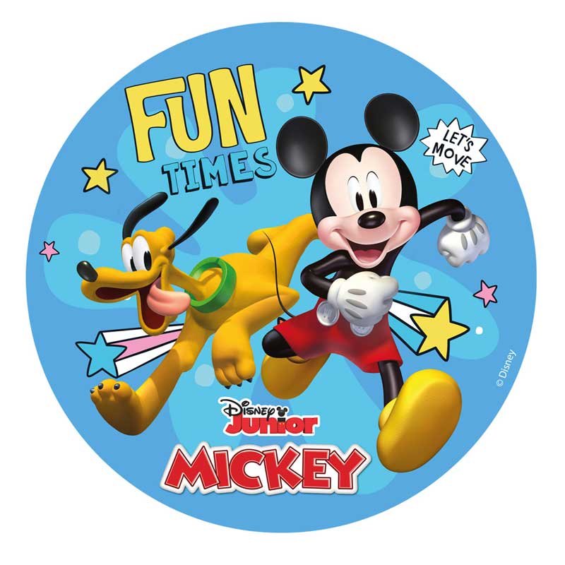 Disque Comestible déco gâteaux Mickey et Pluto FUN Disney