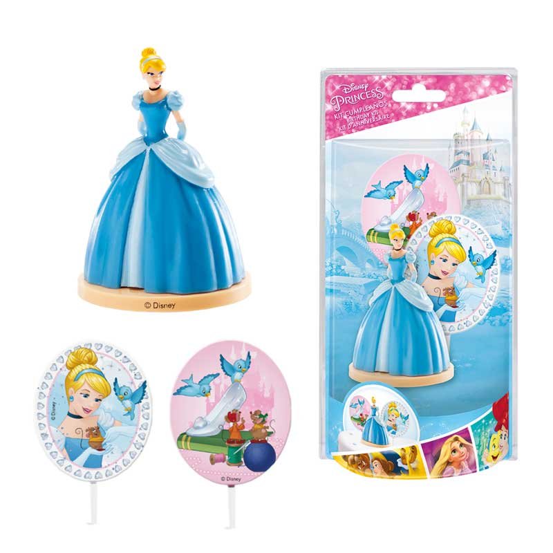 Kit Figurine 3D avec toppers Cendrillon Princesse Disney