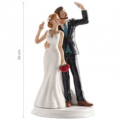 Sujet de mariage Selfie 20 cm