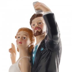 Sujet de mariage Selfie 20 cm